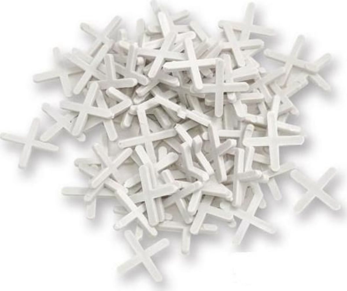 Крестики дистанционные для кафеля 1,5мм, 200шт 000000530 by Hardy (Польща) color Білий