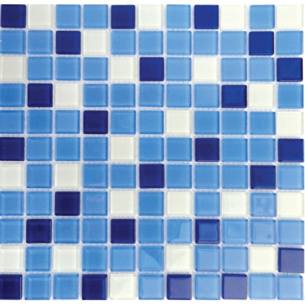 Мозаика Голубой Микс 30х30 000005392 by Vivacer (Кітай) color Блакитний
