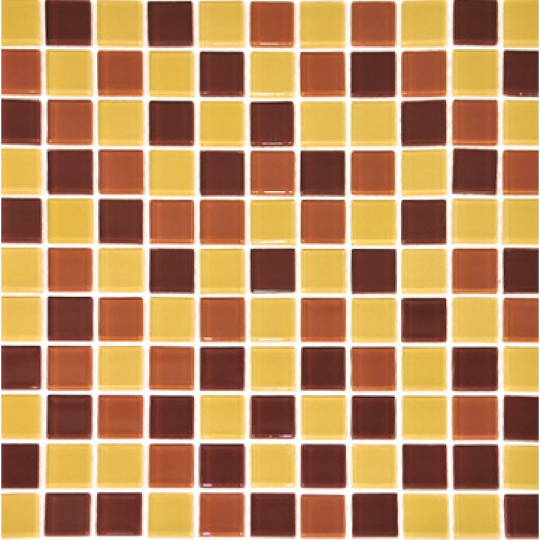 Мозаика Желто-коричневый Микс 30х30 000005395 by Vivacer (Кітай) color Жовтий