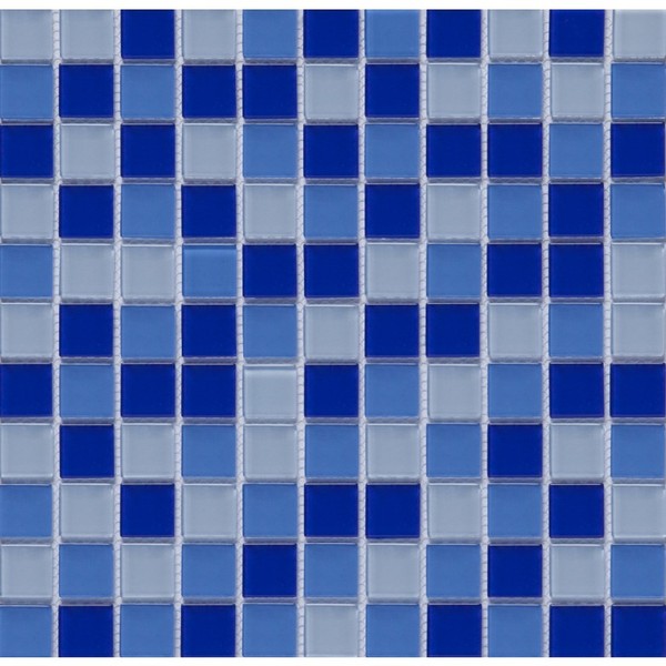 Мозаика Бело-Голубой Микс 30х30 000005396 by Vivacer (Кітай) color Блакитний