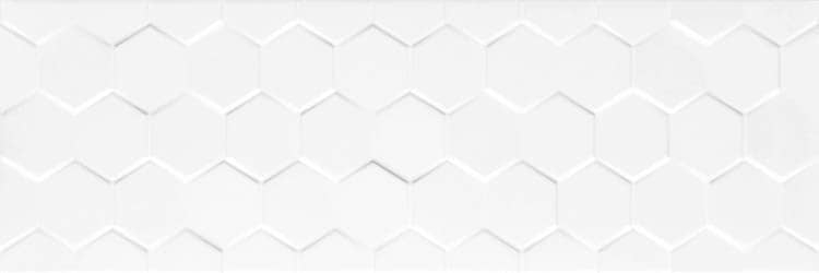 Плитка стіна CCR12-1 (Hexagon White) Rett 25x75 000015666 by Color Ceramika color Білий