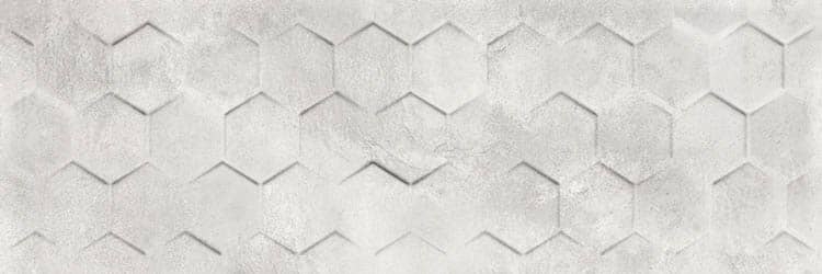 Плитка стіна Next Grey Hexagon Rett 25x75 000015677 by CERAMICA BIANCA (Польща) color Сірий