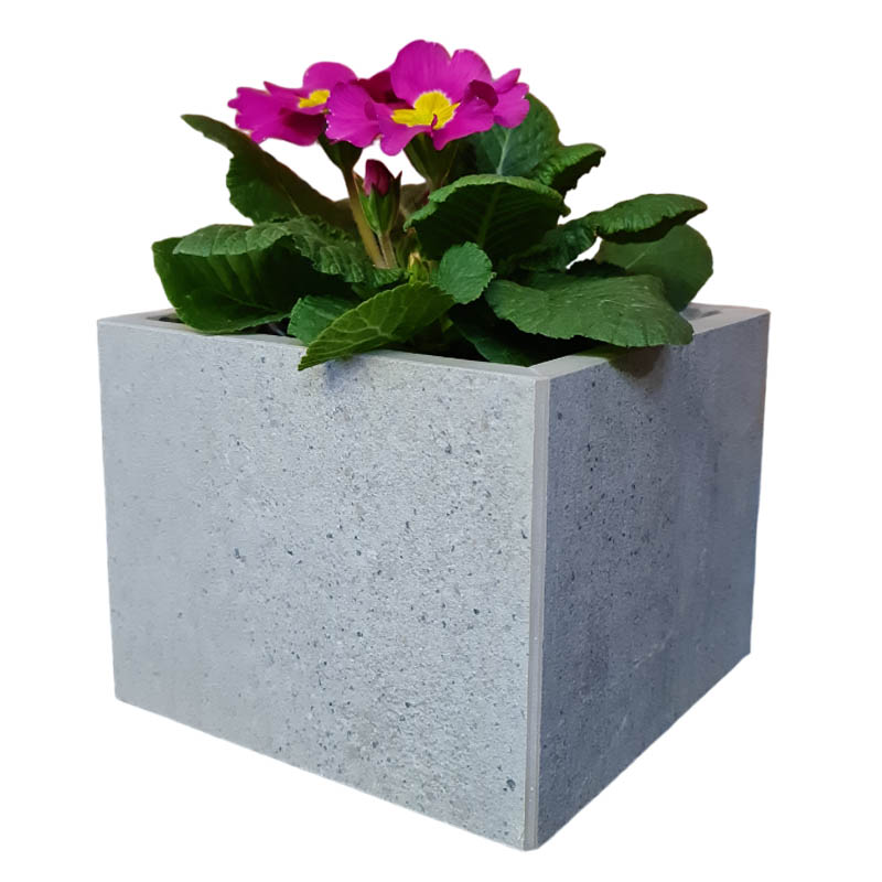 Кашпо для квітів mini 14.5х14.5х14.5 сіре 000016118 by Керамічні Маси Донбасу (DCB) color Сірий