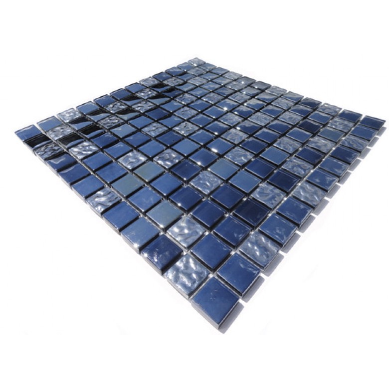 Мозаика стеклянная микс DI005 30х30 000005437 by Vivacer (Кітай) color Синій