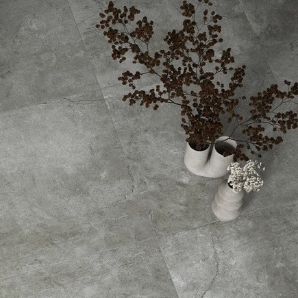 Плитка под бетон 60х60 серая матовая 000016500 by Cerrad (Польша) color Серый