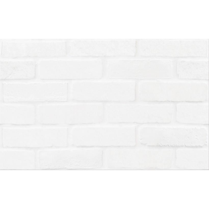 Плитка стіна BLOOM 25х40 white bricks structure 000013561 by Cersanit (Україна- Польща) color Білий