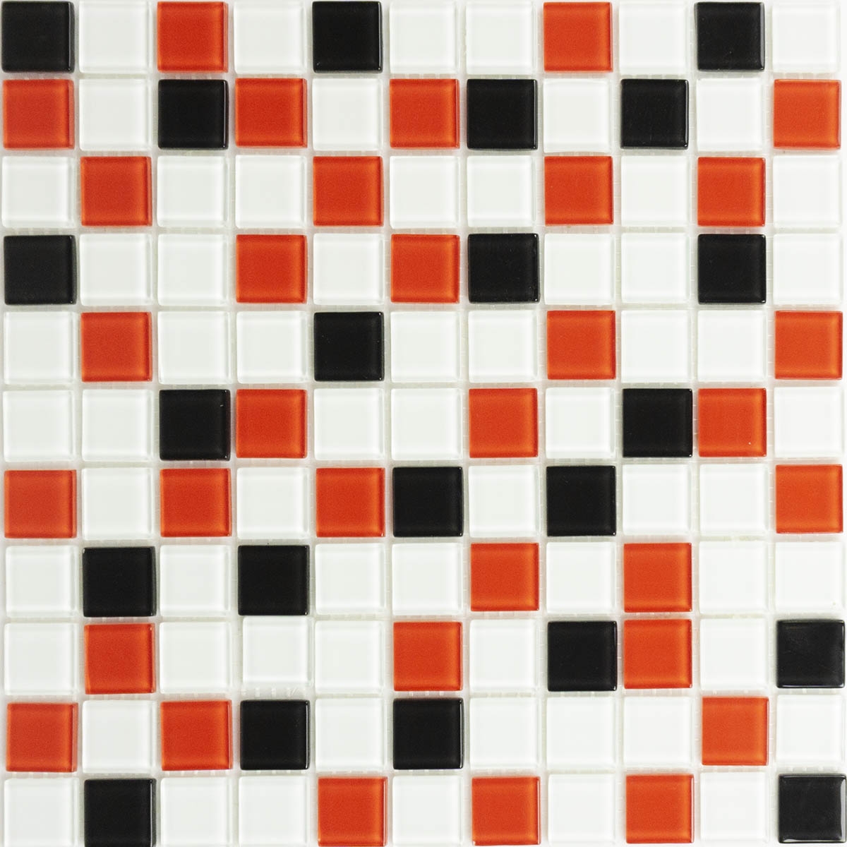 Мозаика GM 4007 C3 black/red m/white 30х30 000008666  color Чорно-білий