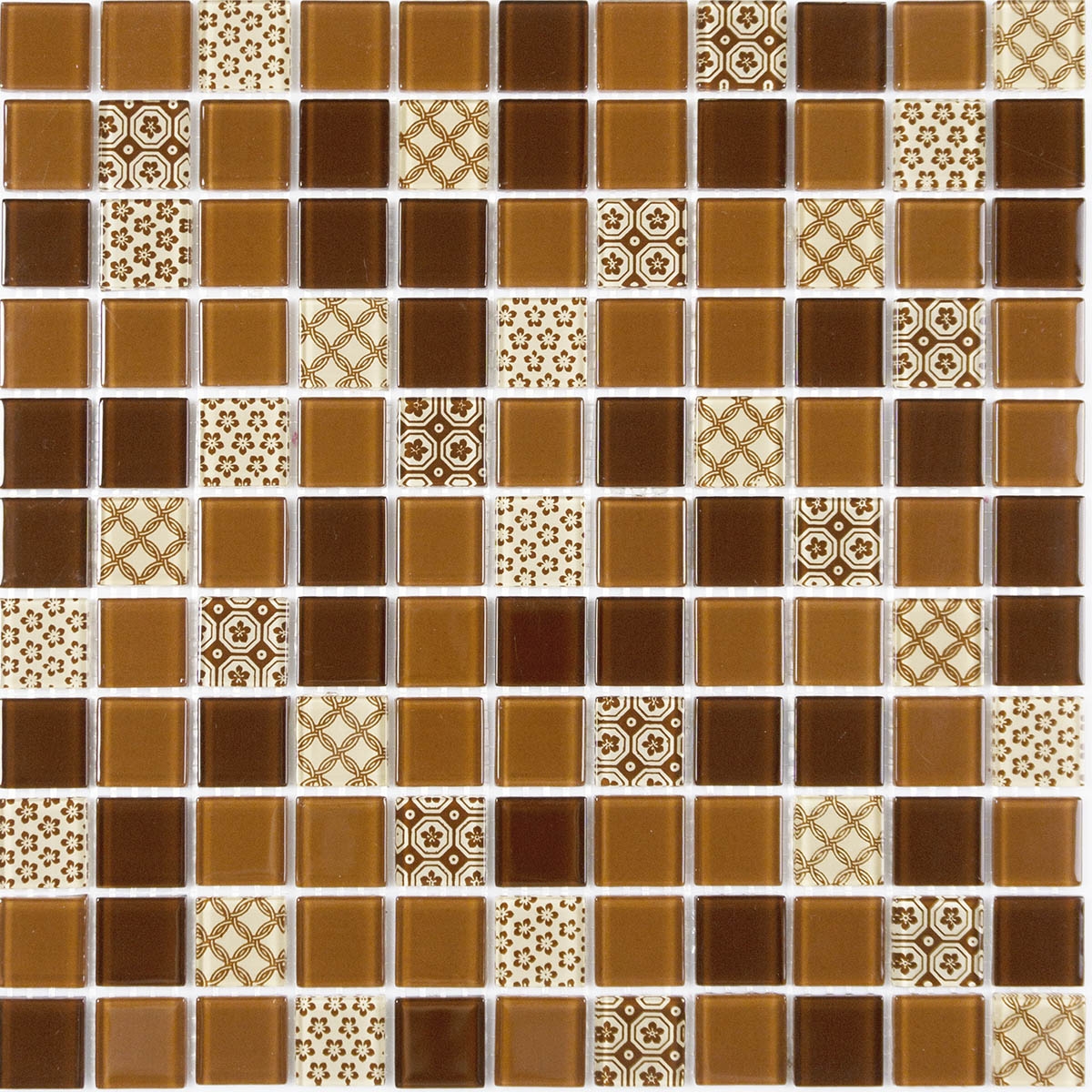 Мозаика GM 4054 C3 Brown d/Brown m/Structure 30х30 000008705  color Коричневий