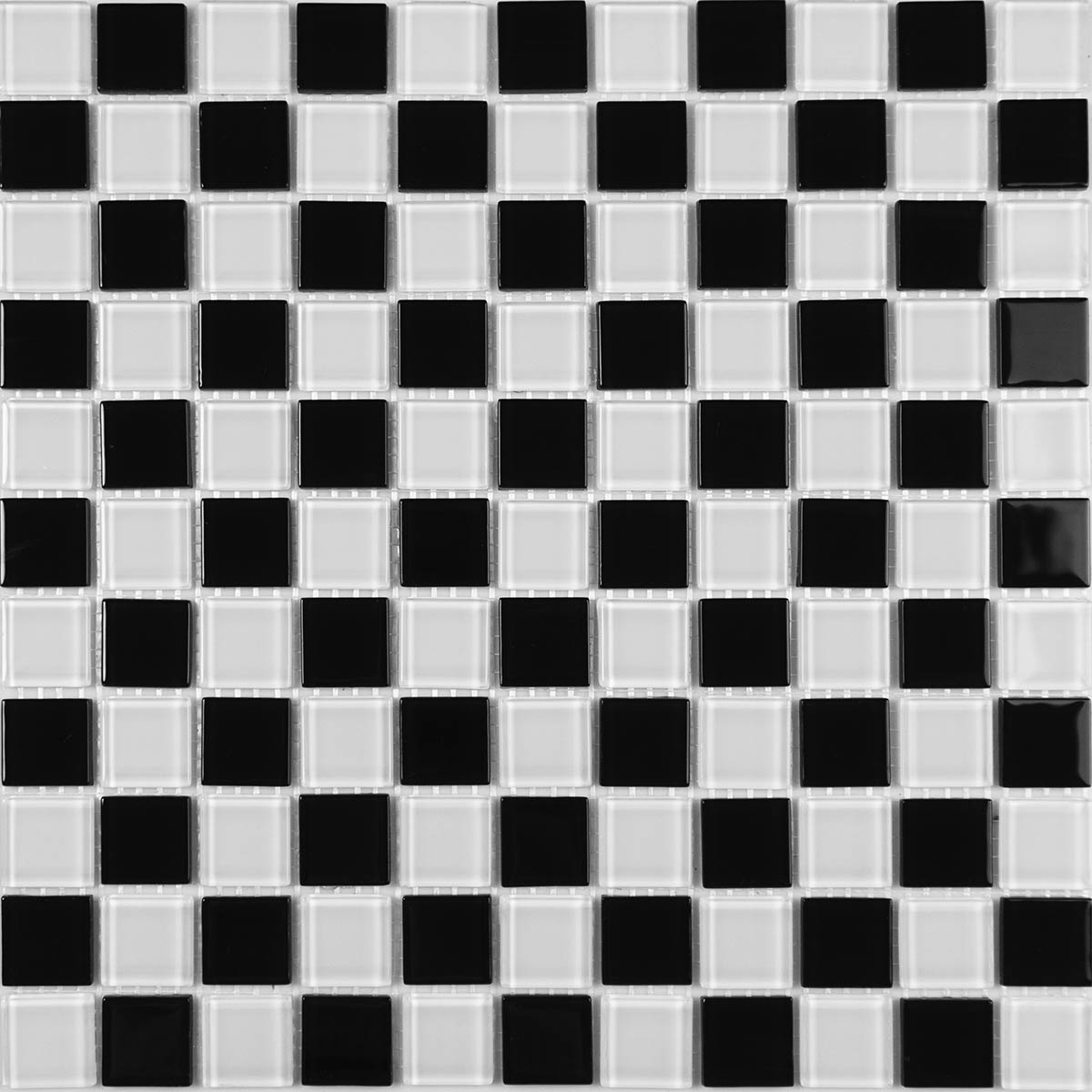 Мозаика GM 4002 CC black/white 30х30 000008663  color Черно-белый