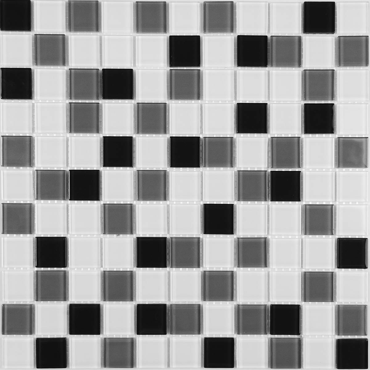 Мозаика GM 4034 C3 gray m/gray w/white 30х30 000008687  color Білий