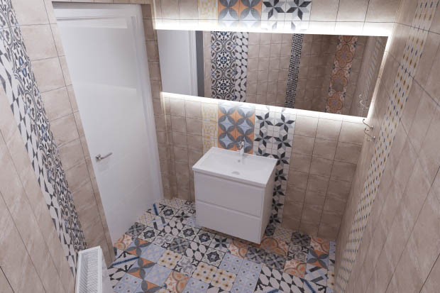 Плитка для підлоги та стін ETHNO 18.6х18.6 бежева матова 000007798 by Golden Tile (Україна) color Бежевий