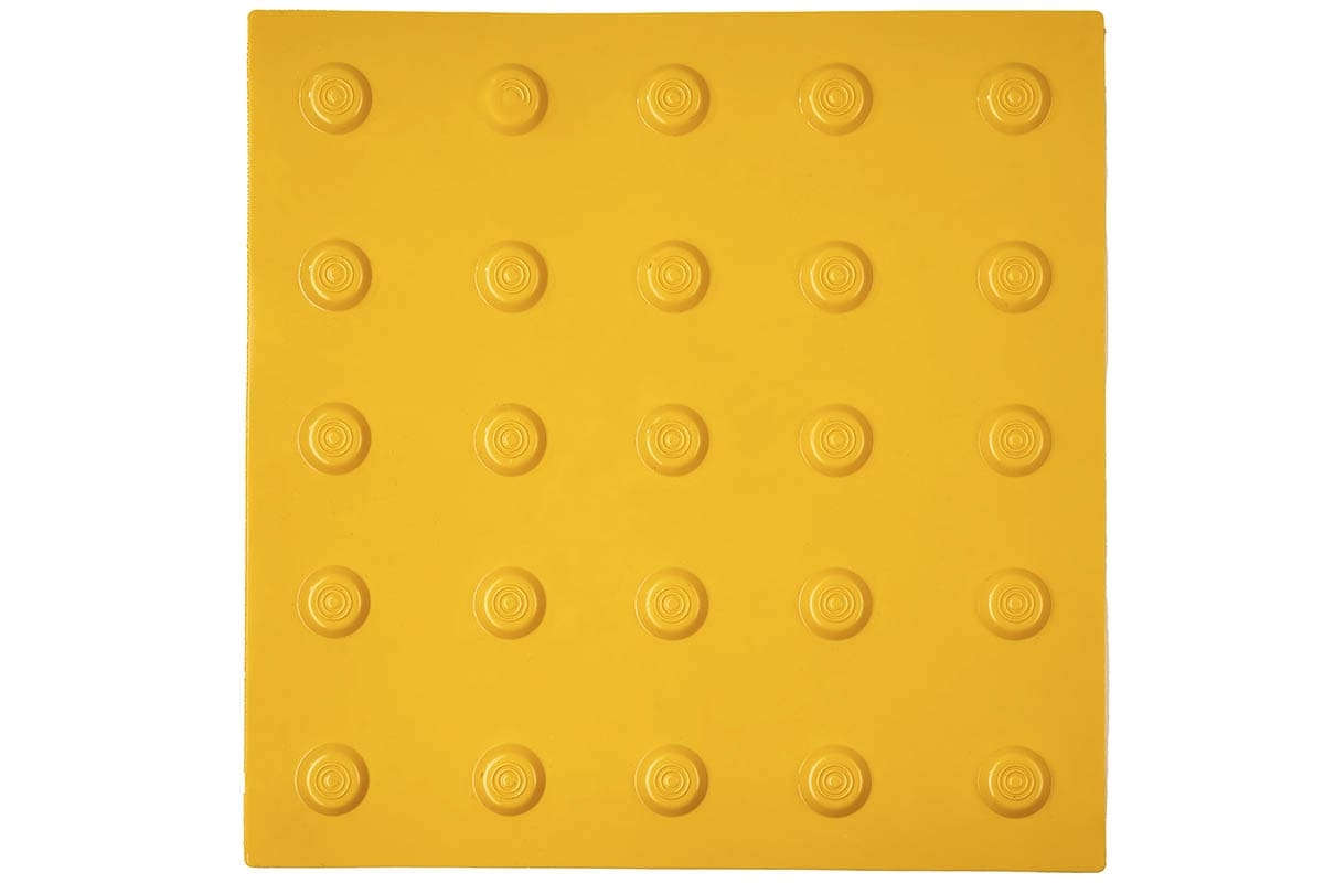 Тактильна плитка поліуретанова 30x30 Конус 000015331  color Жовтий