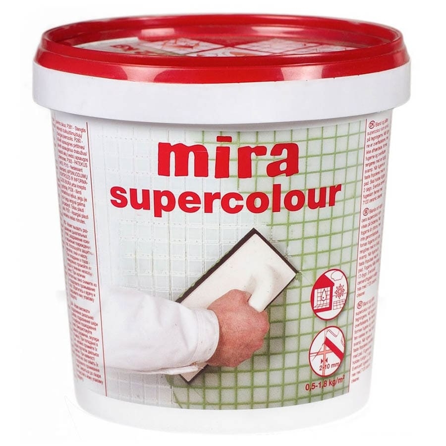 Затирка Мira supercolour 100 Белая (1,2кг) 000006023 by Mira (Данія) color Білий