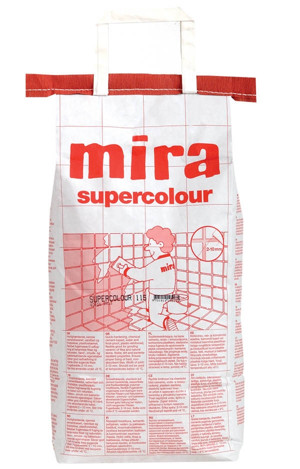 Затирка Мira supercolour 115 Серая (5кг) 000005987 by Mira (Дания) color Серый