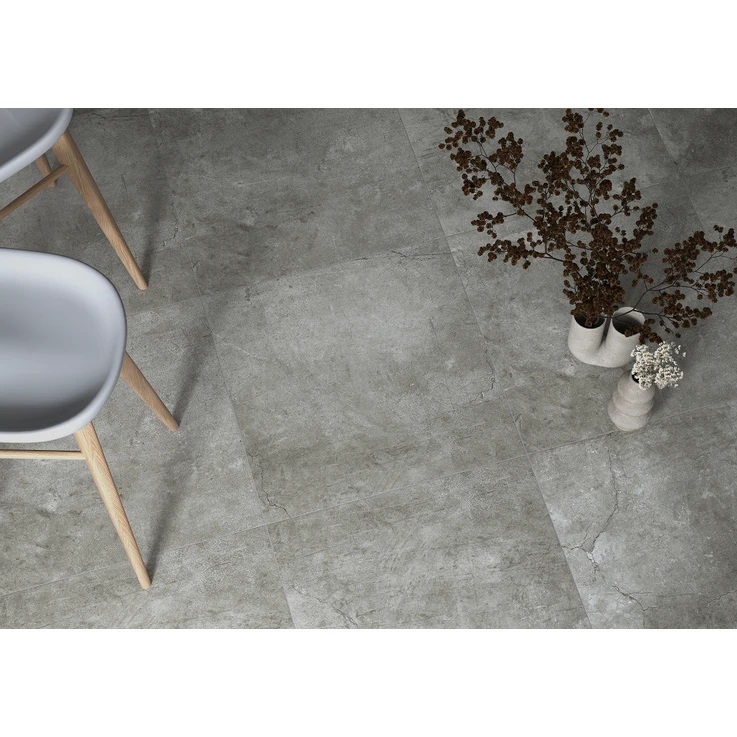 Плитка под бетон 60х60 серая матовая 000016500 by Cerrad (Польша) color Серый